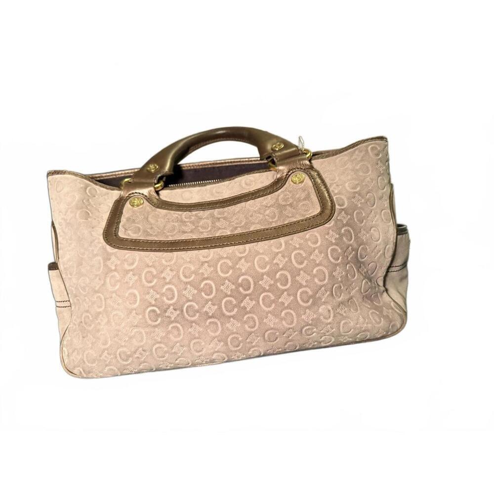 Celine Tan Suede and Leather Boogie Bag - Picture 3 of 10